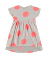 Vestido topos Molo Kids Cindy Giant Dots Blanco/rosa