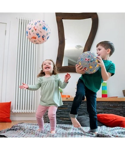 Balón De Tela Para Globos Bubabloon Rayas Rosa