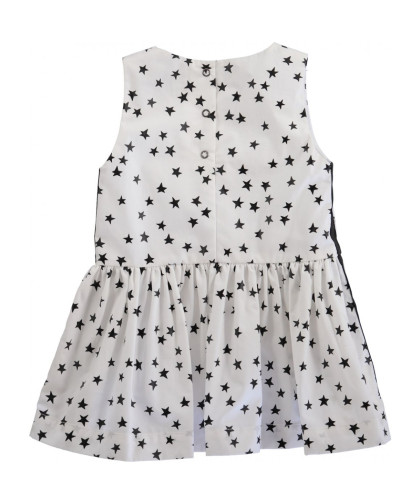 Vestido Molo Kids Carmen Scattered Star White. 