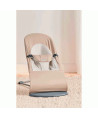 Hamaca Balance Soft BabyBjörn Caqui/Beige Algodón