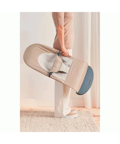 Hamaca Balance Soft BabyBjörn Woven Caqui/Beige
