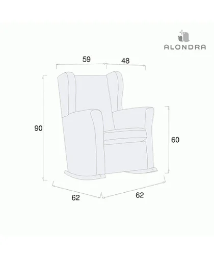 Sillón Lactancia SOGNO Polipiel Beige Alondra