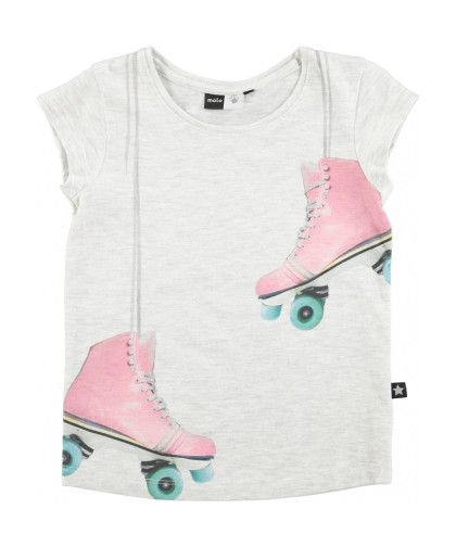 Camiseta Molo Kids Rasa Snow Melange