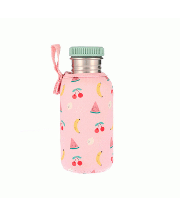 Botella Acero con Funda Fruits 500ml