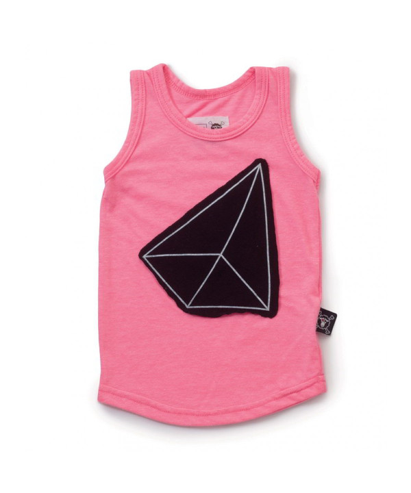 Camiseta Nununu Geometric Patch Tank Top Pink