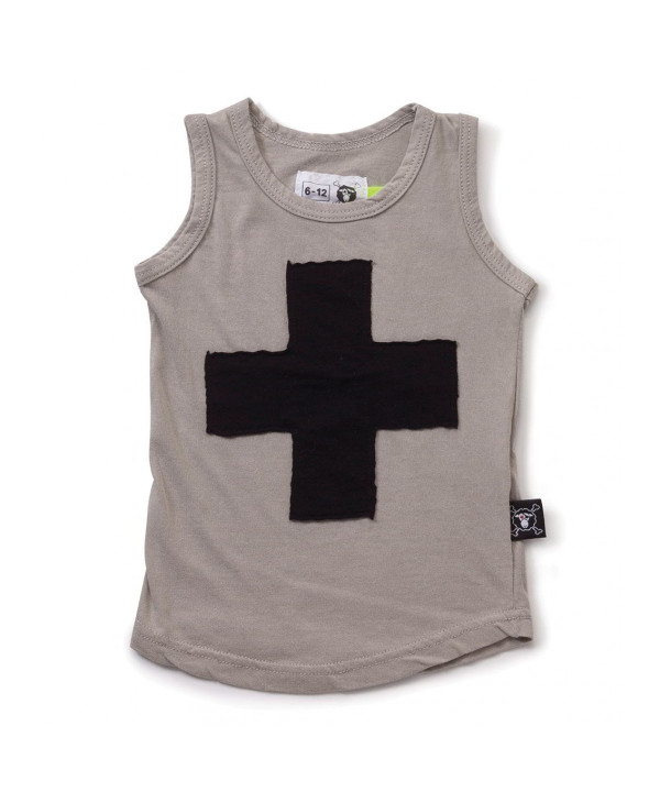 Camiseta Nununu Plus Patch Tank Top Light Grey