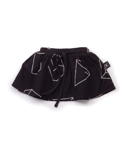 Falda Nununu Geometric Skirt Black