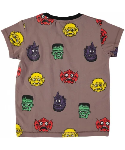 Camiseta Molo Kids Rexo Monster Heads