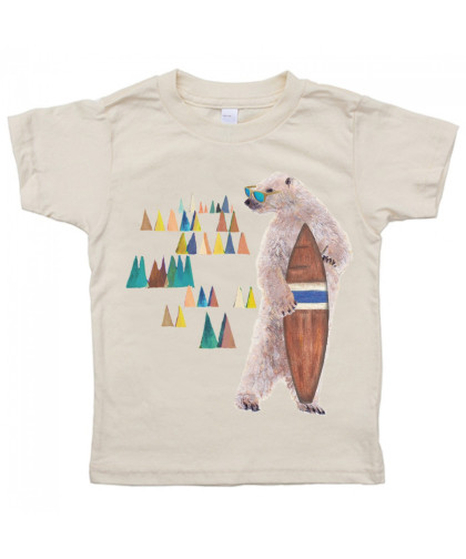 Camiseta Monikako Kids Bear&Surf Organic