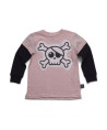 Camiseta Manga Larga Nununu Skull Patch Pink