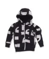 Sudadera Nununu Punctuation Zip Hoodie Black