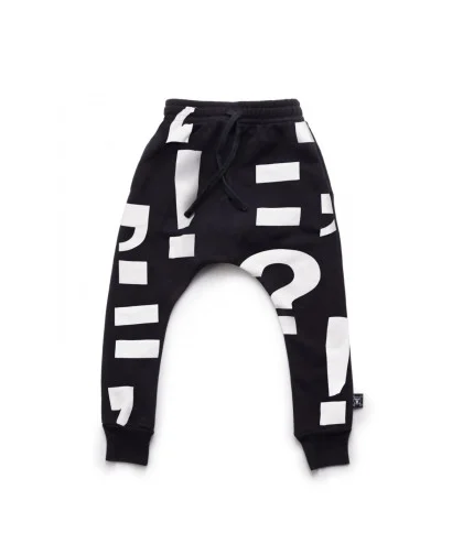 Pantalón Nununu Punctuation Baggy Pants Black