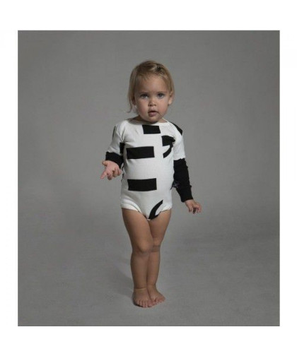 Body Nununu Punctuation Onesie Black