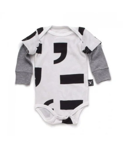 Body Nununu Punctuation Onesie White