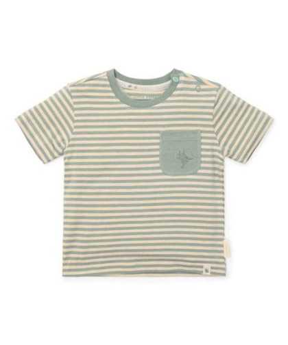 Little Dutch Camiseta Forest Green Stripe