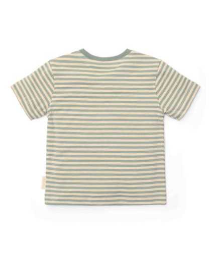 Little Dutch Camiseta Forest Green Stripe