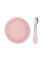 Tutete Bol Ventosa + Cuchara Acero Pink