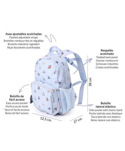 Mochila Infantil City Cars