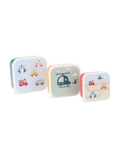 3 Cajas Almuerzo City Cars