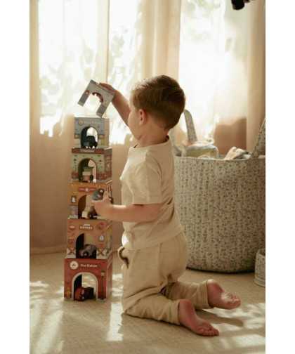 Little Dutch Torre Encajable Ciudad Coches