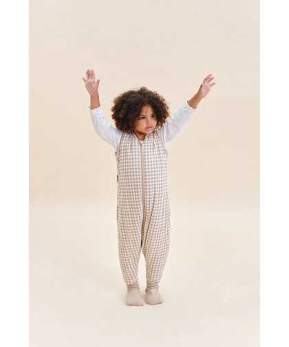 molis&co Pijama Manta Vichy Beige 1Y