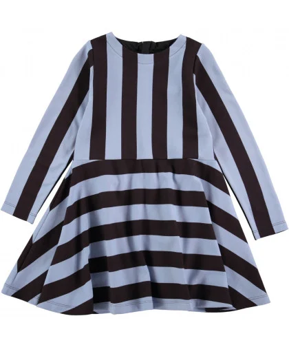 Vestido Molo Kids Carmen Faded Denim Stripe