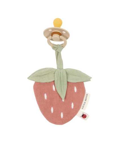 Chupetero Muselina Fresa Little Dutch