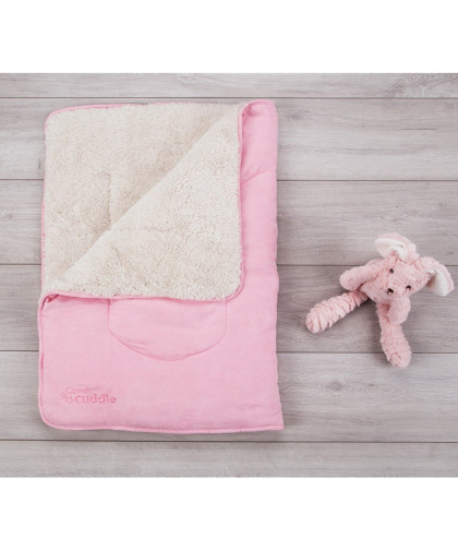 Manta Reversible Cuddle Comfi Rosa