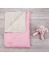 Manta Reversible Cuddle Comfi Rosa