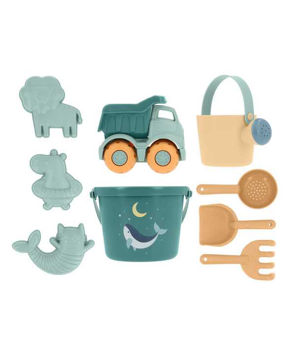Monnëka Set Juguetes Playa Whale Teal