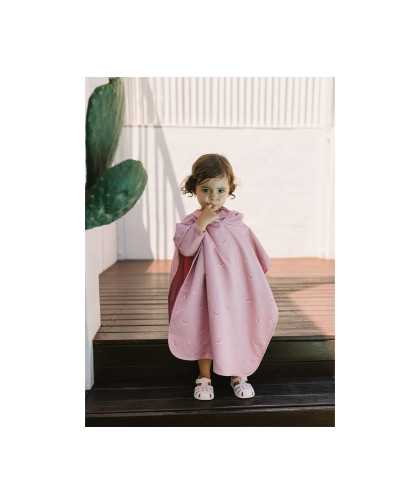 Monnëka Poncho Whale Pink