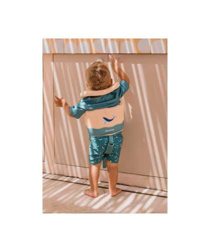 Monnëka Chaleco Flotador Aprendizaje Whale Teal