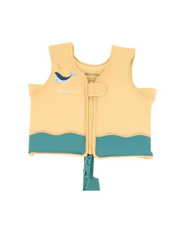 Monnëka Chaleco Flotador Whale Teal T2-3