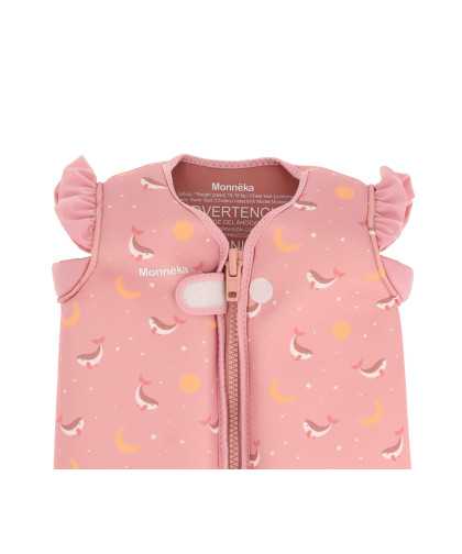 Monnëka Chaleco Flotador Whale Pink  T2-3
