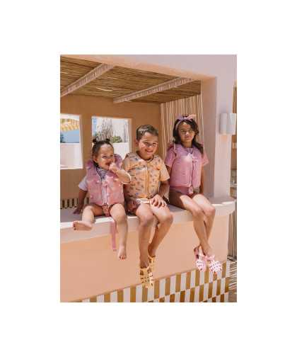 Monnëka Chaleco Flotador Whale Pink  T2-3