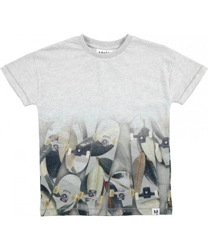 Camiseta Molo Kids Ruis Light Grey Melange