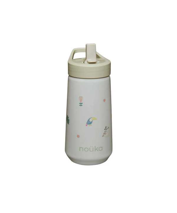 Noüka Botella Flip-Top Pajita 400ml Sloth Jungle