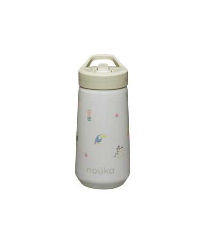 Noüka Botella Flip-Top Pajita 400ml Sloth Jungle