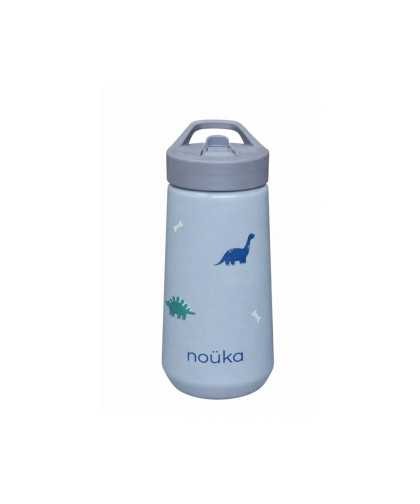 Noüka Botella Flip-Top Pajita 400ml Sloth Dino