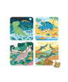 Janod 4 Puzzles Los Dinosaurios