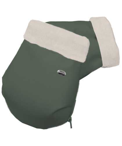 DyDaDos Guantes Polipiel Verde-Crudo