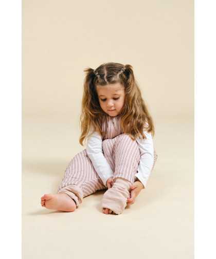 molis&co Pijama Manta Navy and Pink Stripes  1Y