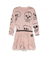 Vestido Nununu Skull Robot Tulle Powder Pink