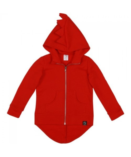 Sudadera Dino Hoodie Kukukid Cotton Red